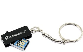 Флешка USB Dr. Memory 005 64Гб, USB 3.0, серебристый