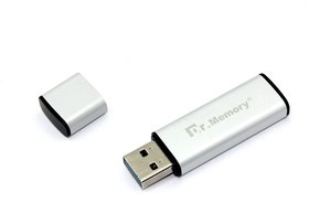 Флешка USB Dr. Memory 009 8Гб, USB 3.0, серебристый