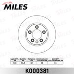 K000381, Диск тормозной VW Touareg 03-; Porsche Cayenne 03- R17 передний ...