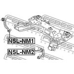 NSL-NM1, Тяга крепления подрамника | перед прав |