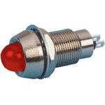 514-105-22, LED Indicator, Soldering Lugs, Fixed, Red, DC, 24V