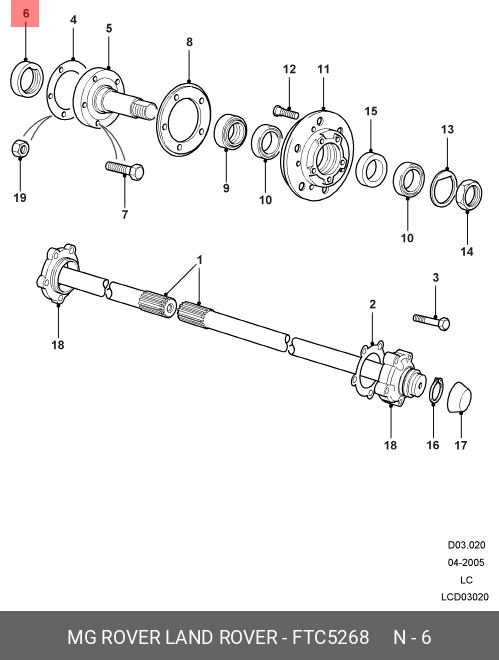 FTC5268 LAND ROVER DISCOVERY 1 89 98 ftc5268-land-rover-discovery-1-89-98