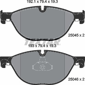 Фото 1/2 2504501, Колодки тормозные дисковые передн ALPINA: B7 (F01, F02) 09 - \BMW: 5 (F10) 10 - , 5 GRAN TURISMO (F0