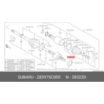 28397SC000, ПЫЛЬНИК ШРУСА 28397-SC000