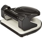 Дырокол Комус MPBK20 до 20 лист., металл, с линейкой и блокиратором, чёрный