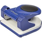 Дырокол Комус MPBL30 до 30 лист., металл, с линейкой и блокиратором, синий