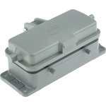 09300160302, Heavy Duty Power Connectors HAN 16B BULKHEAD METAL 2 LEVERS