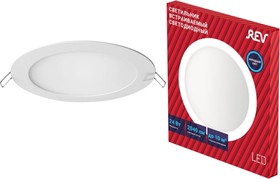 Фото 1/3 Панель сд встраиваемая SuperSlim Round, круглая Ф24W, 6500К 28943 2