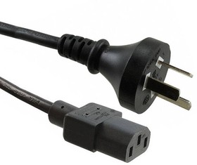 399012-01, AC Power Cords 6FT 10A 250V CORD CHINA C13 BLACK