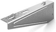Кронштейн настенный для проволочного лотка безвинтовой 100 мм, толщ. 1,5 мм, Сендзимир цинк | КНПЛБ-100-1,5-СЦ | OSTEC