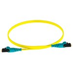 Фото 2/4 Патч-корд Panduit F92ELQ1Q1SNM003 2x9/125 OS1/OS2 LC push-pull-LC push-pull 3м LSZH желтый