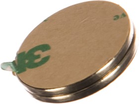 Фото 1/4 Неодимовый магнит диск 25х2 мм с клеевым слоем, 2шт, 9-1212398-002
