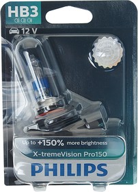 9005XVPROбл, Лампа 12V HB3 60W P20d +150% блистер (1шт.) X-Treme Vision Pro 150 PHILIPS