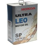08227-99974, Масло моторное HONDA 0W20 SP (4L), HONDA ULTRA LEO 0W20 SP (синт)