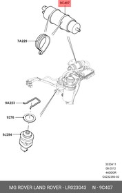 LR023043, Насос топливоподкачивающий M57/M47/4.4D