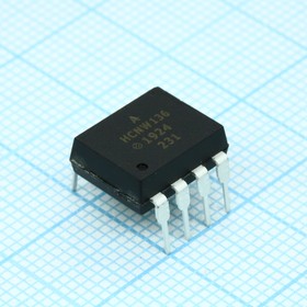 Фото 1/2 HCNW136-000E, Оптоизолятор 5кВ транзисторный выход c выводом базы 8DIP