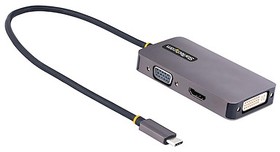 118-USBC-HDMI-VGADVI, USB C to DVI, HDMI, VGA Adapter, USB C, 1 Supported Display(s) - 4K @ 60Hz