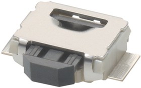 Фото 1/3 B3U-3000P-B, IP40 Black Plunger Tactile Switch, SPST 50 mA Surface Mount