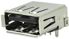 UJ2-AH-4-TH, USB Connectors USB 2.0 type A jack 4 pin Horizontal TH