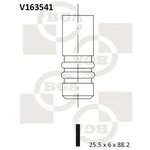 V163541, Клапан двигателя выпускной [25.5x6x88.2] AUDI / VW 2.0TDi BKD 03-