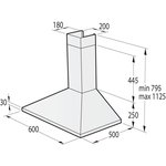 Вытяжка каминная GORENJE Classico WHC63CLI, бежевый, кнопочное управление