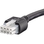 245135-0810, Sensor Cables / Actuator Cables MINIFIT 8CKT CBL AY DR OVERMOLDED 1M BLK