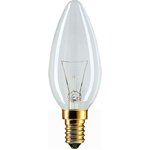 Лампа накаливания ЛОН Stan 40W E14 230V B35 CL 1CT/10X10 | 926000006814 | PHILIPS