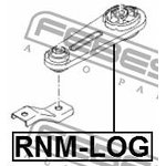 rnm-log, ПОДУШКА ДВИГАТЕЛЯ ЗАДНЯЯ (RENAULT LOGAN 2005-) FEBEST