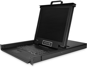 RKCONS1708K, 8-Port 17" LCD Rack Mount KVM Console Drawer with KVM Switch