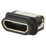 UJ2-MIBH-3-MSMT-TR-67, USB Connectors USB jack 2.0, micro B type, IP67, 5 pin ...