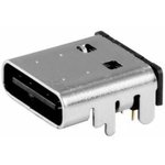 UJC-HP-G-SMT-TR, USB Connectors USB jack, C type, power only, 8 pin, horizonal ...