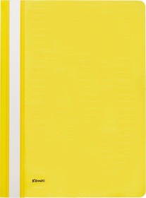Фото 1/4 Скоросшиватель пластиковый Комус А4 желтый 1810