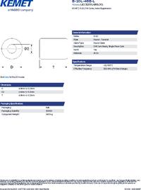 10x KEMET B-20L-48B Ferrit-Zylinder – Ni-Zn, 4,8x4,8 Mm, 2,4 Mm Innen, 300 MHz