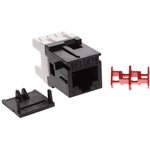 AX101066, Modular Connectors / Ethernet Connectors CAT6+ JACK MDVO BLACK