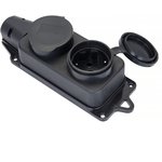 RPS-018-16-230-44 , Double socket with protective caps rubber 230V 2P+PE 16A ...