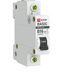 Circuit breaker modular 1p B 16A 4.5kA VA 47-29 Basic EKF mcb4729-1-16-B