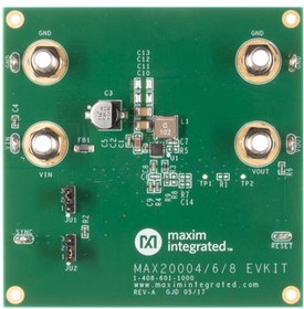 MAX20006EVKIT#, Evaluation Board, MAX20006 DC/DC Converter, 1V To 10V, 6A Output, 2.2MHz