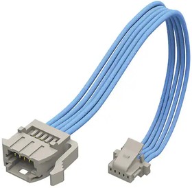 T1PST-10-28-GF-02.0-A-T3, Rectangular Cable Assemblies 1.00 mm Micro Mate Single Row Panel Mount Discrete Wire Cable Assembly, Teflon Fluoro