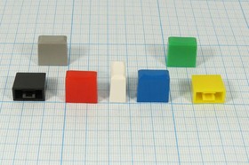 Колпачок, внутренний размер 3,3x3,3, 14,5x7,5x7,2, пластик, зеленый