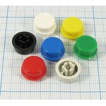 Колпачок-толкатель тактовых кнопок 3.3x4 мм, d13x7.6 мм, пластик, черный; №1758 b колпачок-толкатель 4 x 3,3\d13x7,6\пл\чер\\