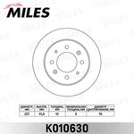 K010630, Диск тормозной Kia Cerato 1.5-2.0 04- задний Miles