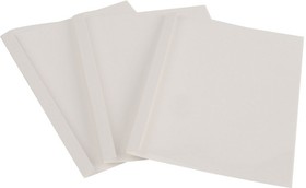 Фото 1/2 Обложка для термопереплета Promega office белые,карт./пласт. 1,5мм,100шт/уп.