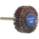 2615050232, 502 Aluminium Oxide Flap Wheel, 28.6mm Diameter, P80 Grit, Coarse/Fine
