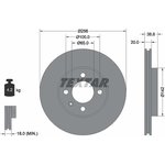 92036803, Диск тормозной VW CADDY II 95-04, CORRADO 89-95, GOLF II 86-91 ...