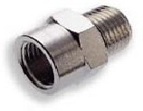 150232828, 15 Series Straight Threaded Adaptor, R 1/4 Male to G 1/4 Female, Threaded Connection Style