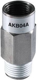 AKB04B-04S, AKH/AKB Check Valve 1/2 in Female Inlet, 1/2in Tube Inlet, R 1/2 Male Outlet, -1 → 10bar