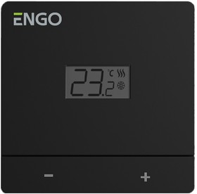 00-00037146, Термостат Salus ENGO Easy комнатный накладной с дисплеем черный