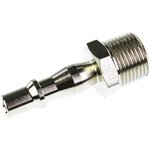 Brass Male Pneumatic Quick Connect Coupling, R 3/8 Male Threaded