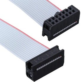 Фото 1/2 ISDCB88, Cable Assembly 0.2m 14 to 14 POS IDC Connector to IDC Connector SKT-SKT