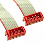 2205062-3, Ribbon Cables / IDC Cables 8 POS Length 200mm Micro-Match MOW-MOW
